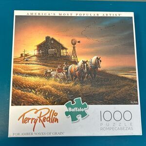 Terry Redlin For Amber Waves of Grain Buffalo Games Jigsaw Puzzle 1000 pieces
